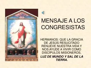 mensaje a los congresistas