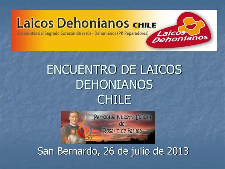 encuentro de laicos dehonianos chile