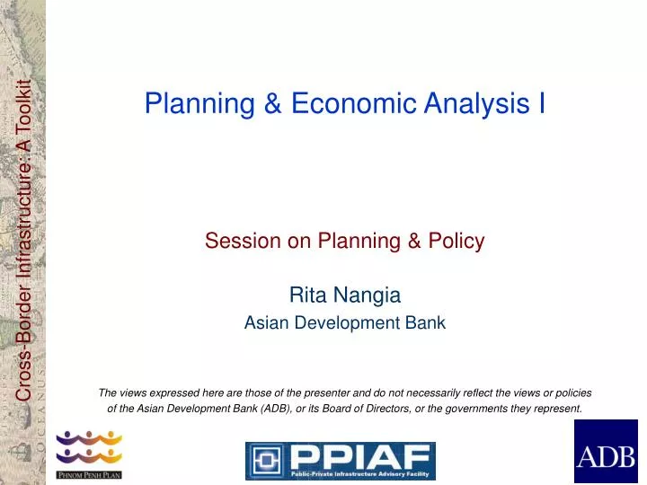 planning economic analysis i