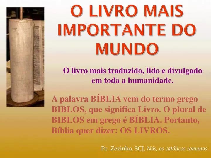 o livro mais importante do mundo