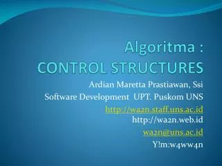algoritma control structures