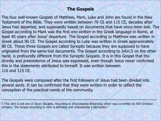 The Gospels