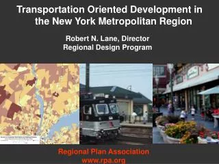 Transportation Oriented Development in the New York Metropolitan Region