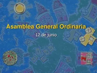 asamblea general ordinaria