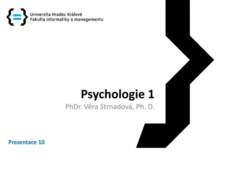 psychologie 1