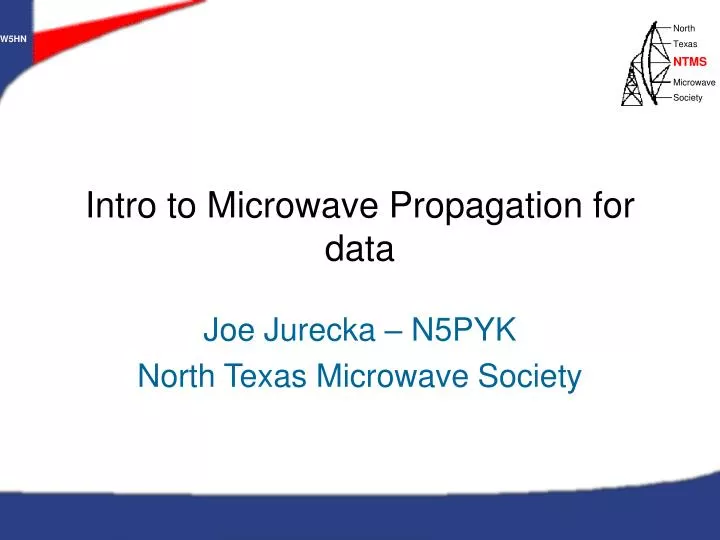 intro to microwave propagation for data