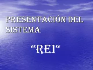 presentaci n del sistema