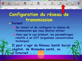 configuration du r seau de transmission