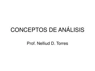 conceptos de an lisis