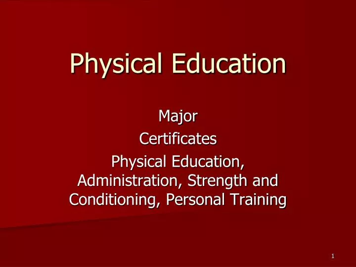 physical education