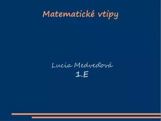 matematick vtipy