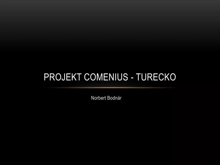 projekt comenius turecko