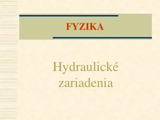 fyzika