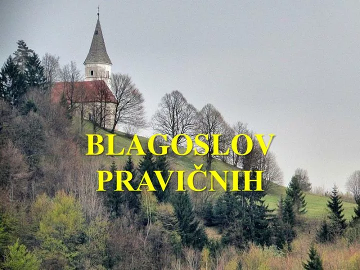 blagoslov pravi nih