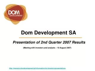 Dom Development SA