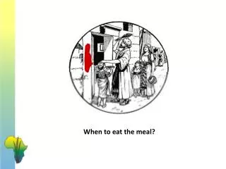 When to eat the meal?