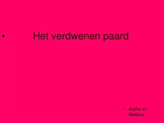 het verdwenen paard