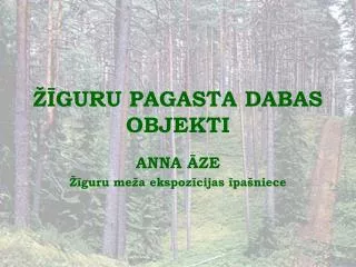 guru pagasta dabas objekti