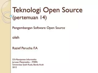 Definisi Open Source