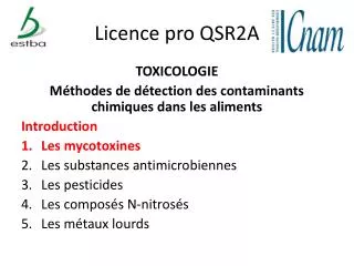 licence pro qsr2a