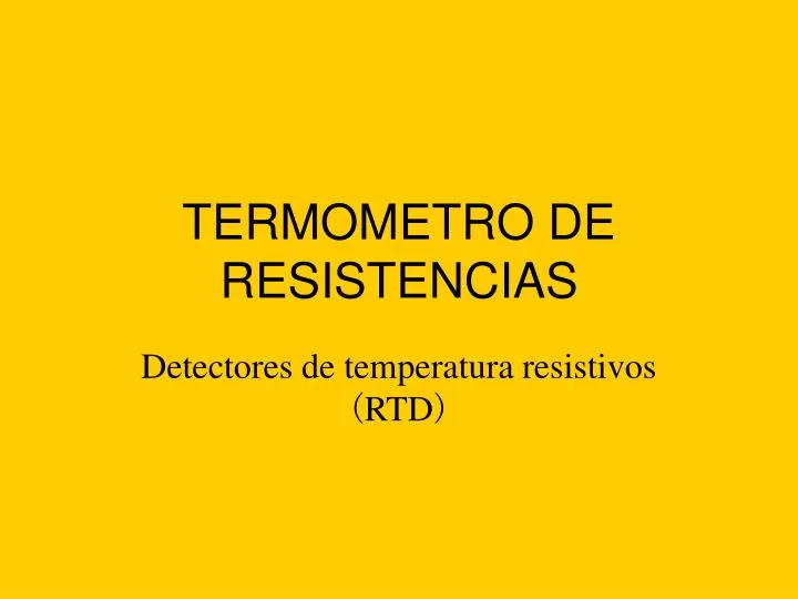 termometro de resistencias