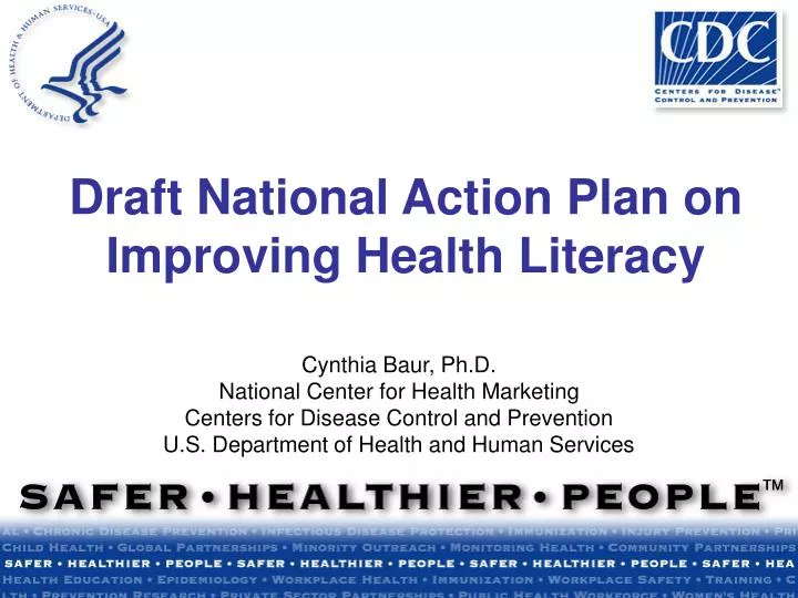 draft national action plan on improving health literacy