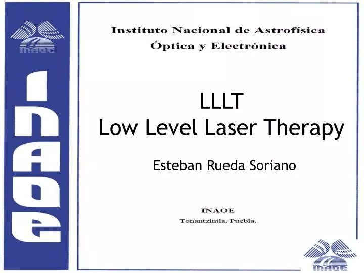lllt low level laser therapy