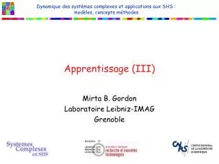 apprentissage iii