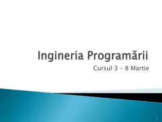 ingineria program rii