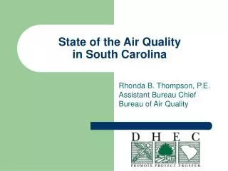 State of the Air Quality in South Carolina