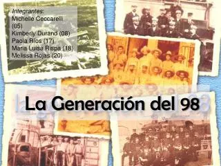 la generaci n del 98