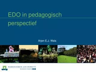 edo in pedagogisch perspectief