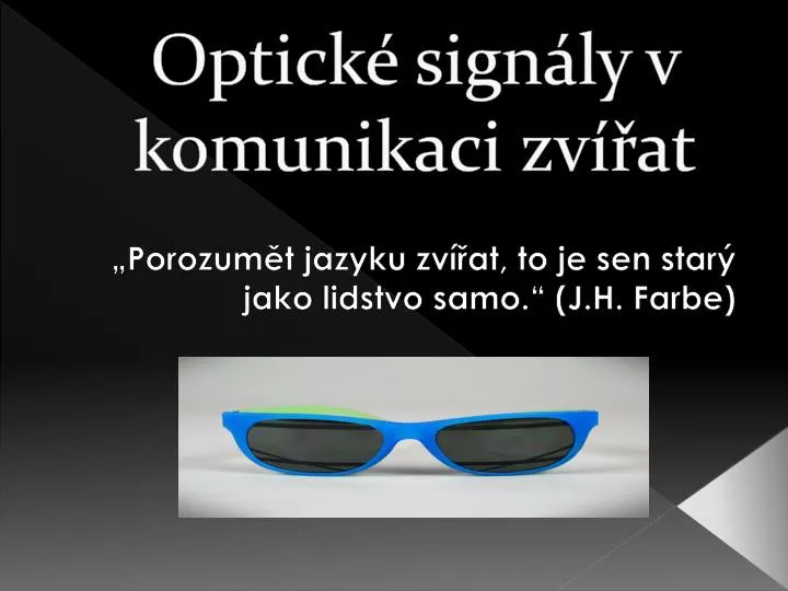 optick sign ly v komunikaci zv at