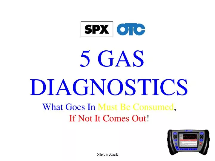5 gas diagnostics what goes in must be consumed if not it comes out