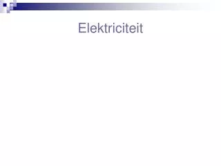 elektriciteit