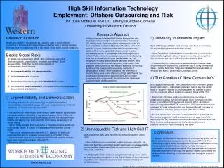 High Skill Information Technology Employment: Offshore Outsourcing and Risk