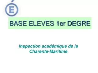 base eleves 1er degre