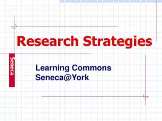 Research Strategies