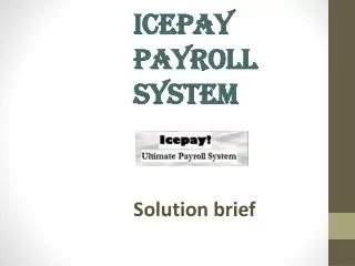 Icepay Payroll System