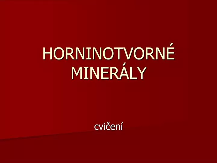 horninotvorn miner ly