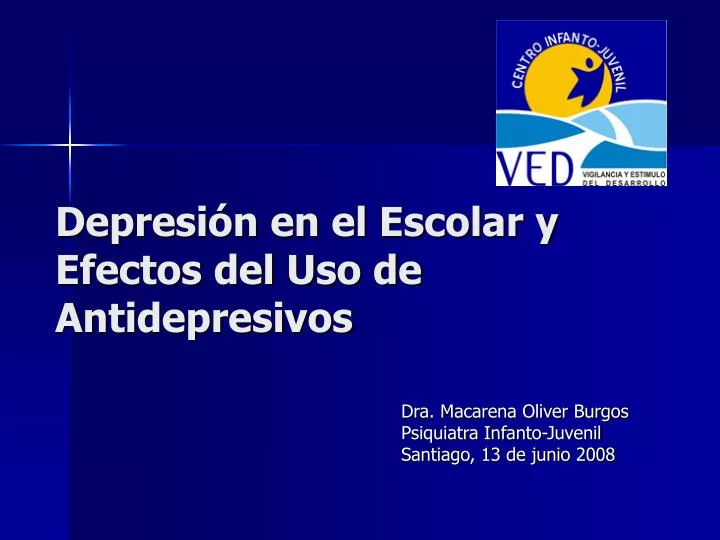 depresi n en el escolar y efectos del uso de antidepresivos
