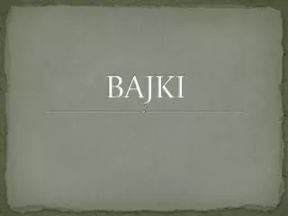 bajki