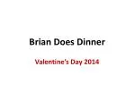 Brian Does Dinner - slide 1