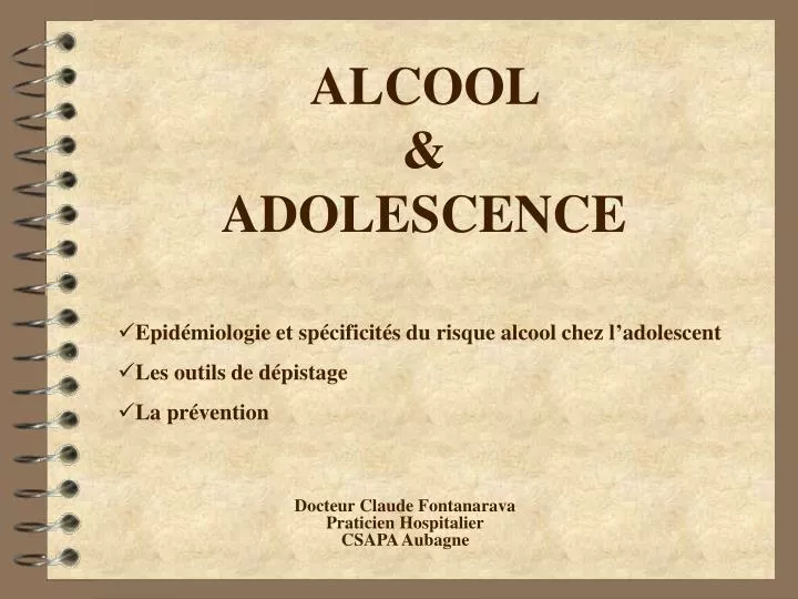 alcool adolescence