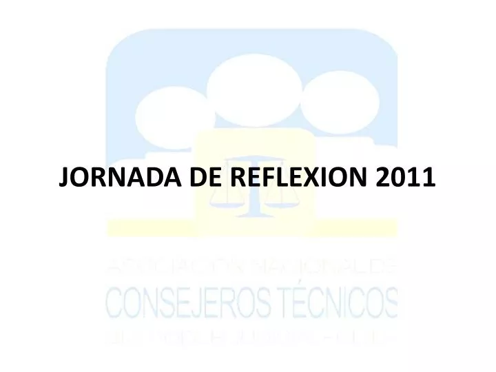 jornada de reflexion 2011