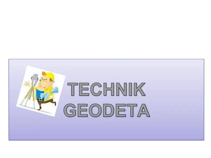 technik geodeta