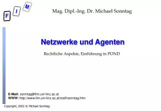netzwerke und agenten