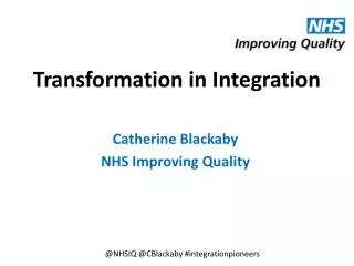 Transformation in Integration