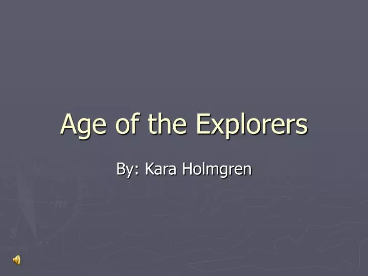 age of the explorers