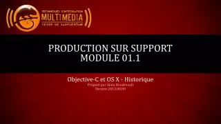 production sur support module 01 1